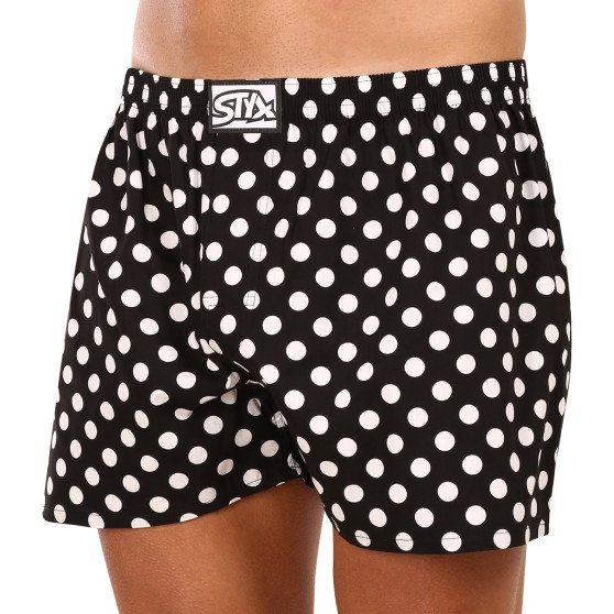 Styx Miesten bokserishortsit art klassinen kumi ylimitoitettu polka dots (E1650)