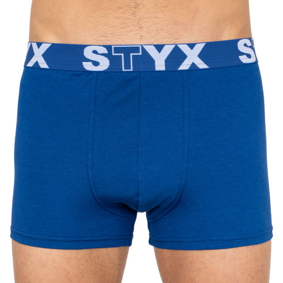 3PACK Styx miesten bokserit shortsit urheilu kumi oversized sininen (3R96879)