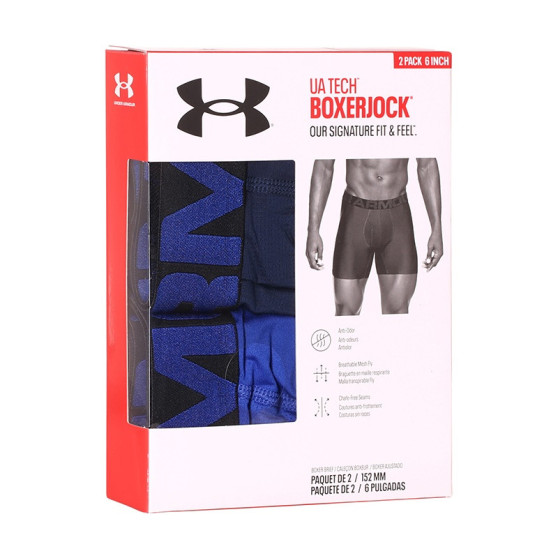 2PACK Under Armour miesten bokserit ylisuuret siniset bokserit (1363619 400)