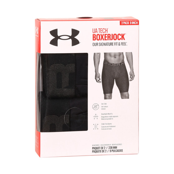 2PACK Under Armour miesten bokserit mustat (1363622 001)