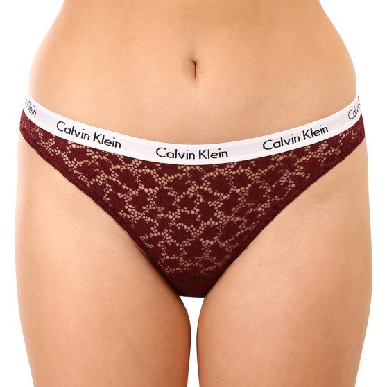 3PACK Calvin Klein naisten pikkuhousut ylimitoitettu monivärinen (QD3975E-BP7)