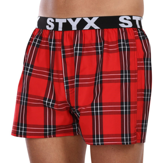 3PACK Styx miesten bokserishortsit urheilu elastinen monivärinen monivärinen (3B10123)