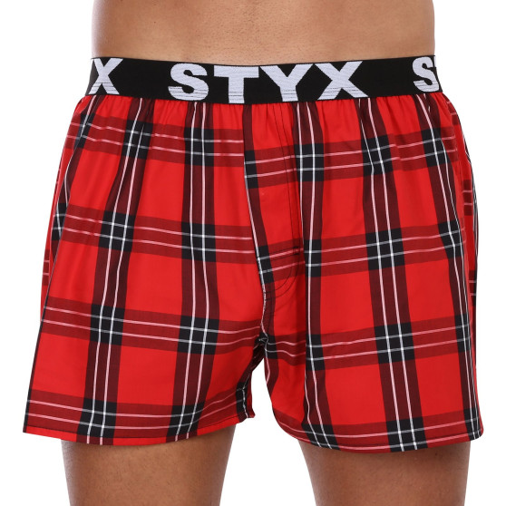 3PACK Styx miesten bokserishortsit urheilu elastinen monivärinen monivärinen (3B10123)