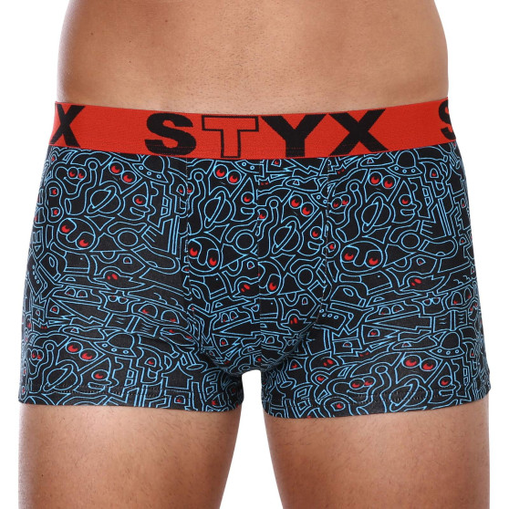 Styx Miesten bokserit shortsit art urheilu kumi ylimitoitettu doodle (R1256)