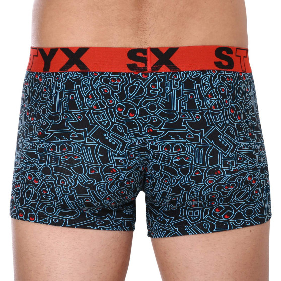 Styx Miesten bokserit shortsit art urheilu kumi ylimitoitettu doodle (R1256)