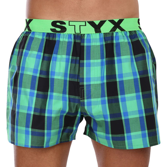 3PACK Styx miesten bokserishortsit urheilu elastinen monivärinen monivärinen (3B10456)