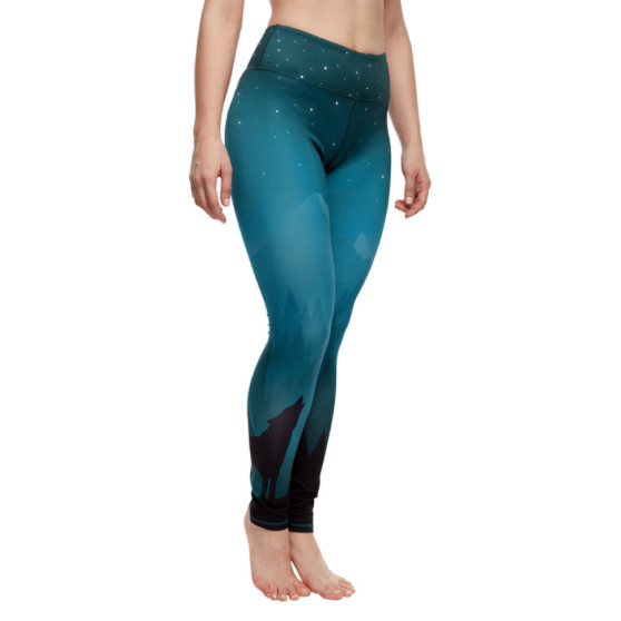 Dedoles Iloiset naisten leggingsit fitness Dark Wolf (D-W-AW-LGS-C-RP-1088)