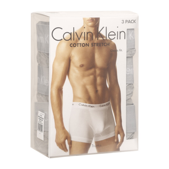 3PACK Calvin Klein miesten bokserit harmaat (U2662G-080)