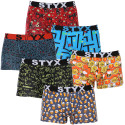 6PACK Styx miesten boxershortsit art sports kumi monivärinen (6G12697124)