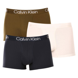 3PACK Calvin Klein miesten bokserit moniväriset shortsit moniväriset (NB2970A-GYO)