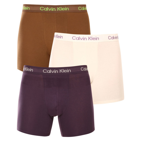 3PACK Calvin Klein miesten bokserit moniväriset shortsit moniväriset (NB3706A-FZ4)