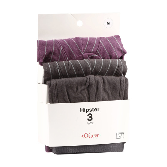 3PACK miesten bokserit S.Oliver moniväriset shortsit S.Oliver monivärinen (NH-40H-83934721)