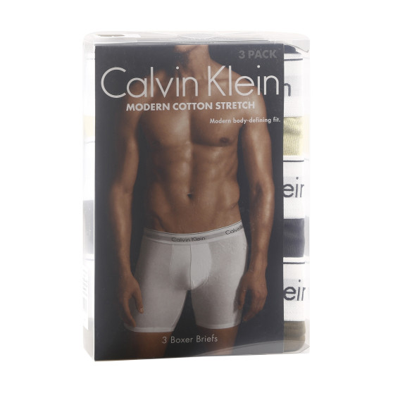 3PACK Calvin Klein miesten bokserit moniväriset shortsit moniväriset (NB2381A-GW2)