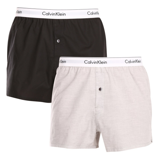 2PACK Calvin Klein miesten bokserishortsit moniväriset (NB1396A-BHY)