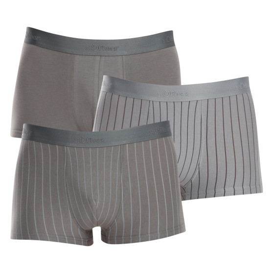 3PACK miesten bokserit S.Oliver moniväriset shortsit S.Oliver monivärinen (NH-40H-12162755)