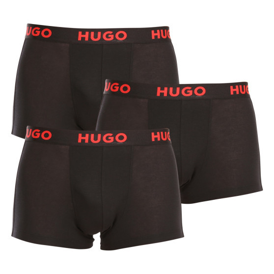 3PACK HUGO miesten bokserit mustat (50496723 001)