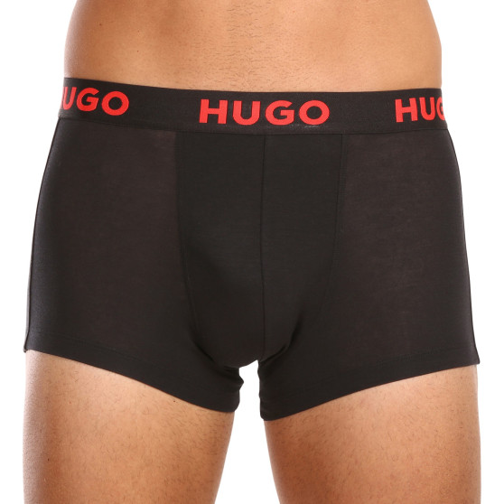 3PACK HUGO miesten bokserit mustat (50496723 001)