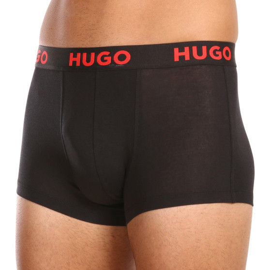 3PACK HUGO miesten bokserit mustat (50496723 001)