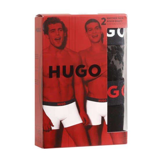 2PACK HUGO miesten bokserit moniväriset shortsit moniväriset (50501385 969)