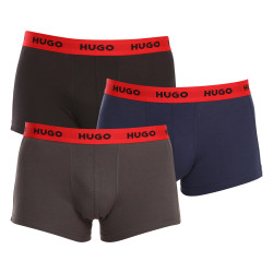 3PACK HUGO miesten bokserit moniväriset shortsit moniväriset (50469766 031)