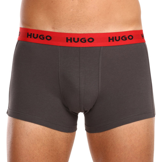 3PACK HUGO miesten bokserit moniväriset shortsit moniväriset (50469766 031)