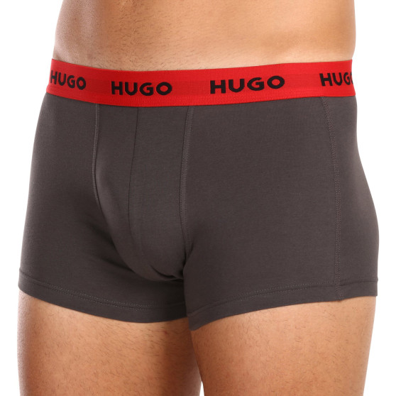 3PACK HUGO miesten bokserit moniväriset shortsit moniväriset (50469766 031)