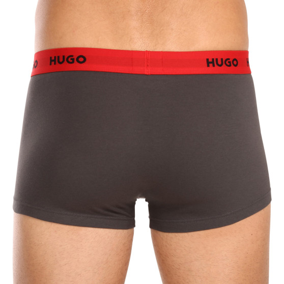 3PACK HUGO miesten bokserit moniväriset shortsit moniväriset (50469766 031)