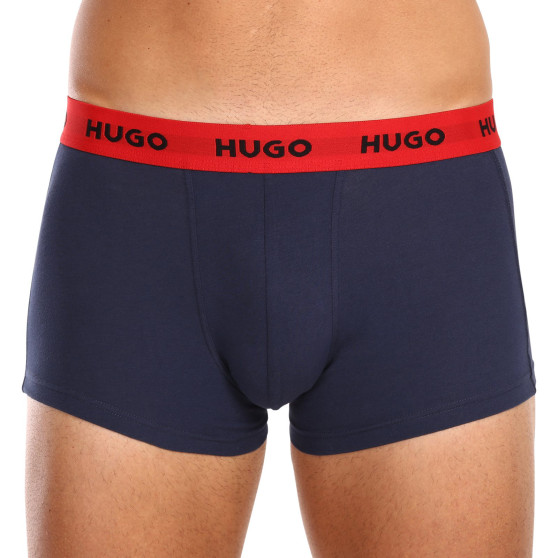 3PACK HUGO miesten bokserit moniväriset shortsit moniväriset (50469766 031)