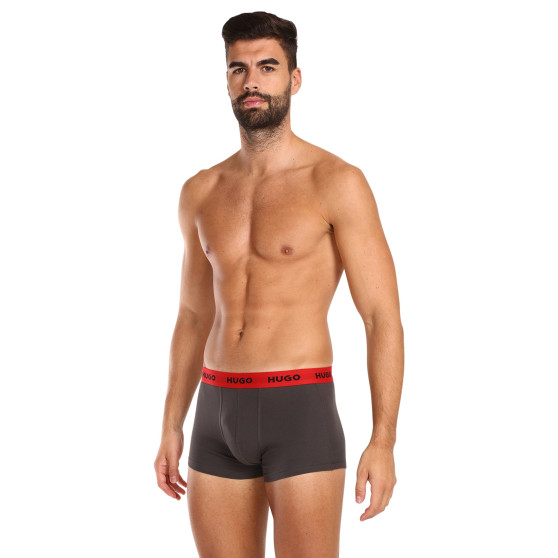 3PACK HUGO miesten bokserit moniväriset shortsit moniväriset (50469766 031)