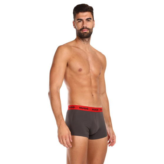 3PACK HUGO miesten bokserit moniväriset shortsit moniväriset (50469766 031)