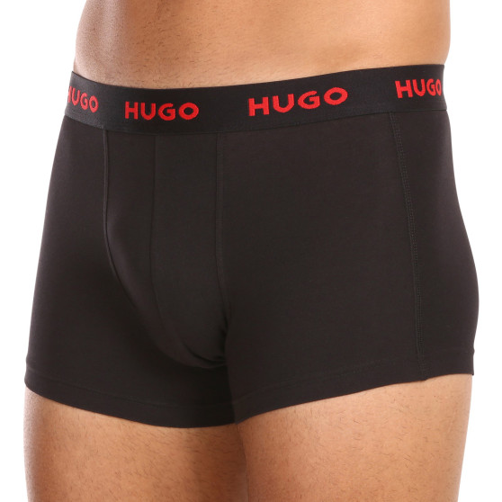 3PACK HUGO miesten bokserit moniväriset shortsit moniväriset (50469766 303)