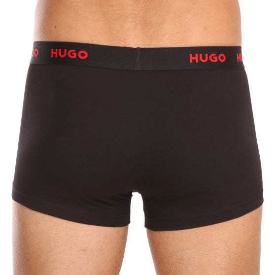 3PACK HUGO miesten bokserit moniväriset shortsit moniväriset (50469766 303)