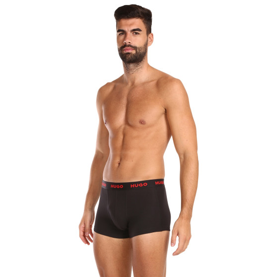 3PACK HUGO miesten bokserit moniväriset shortsit moniväriset (50469766 303)