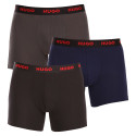 3PACK HUGO miesten bokserit moniväriset shortsit moniväriset (50503079 413)