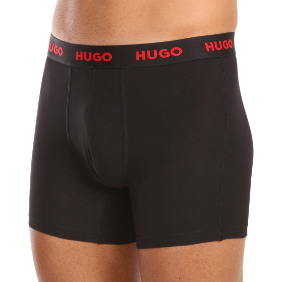 3PACK HUGO miesten bokserit moniväriset shortsit moniväriset (50503079 413)