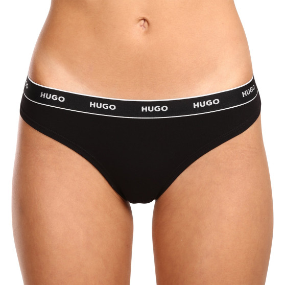 3PACK HUGO naisten stringit moniväriset (50480150 982)