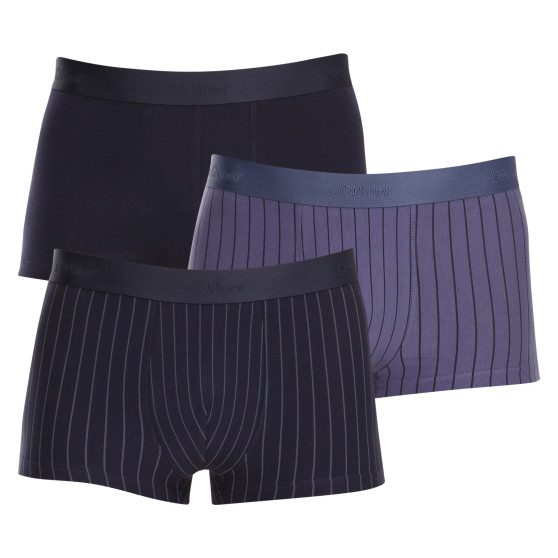 3PACK miesten bokserit S.Oliver moniväriset shortsit S.Oliver monivärinen (NH-40H-57668129)