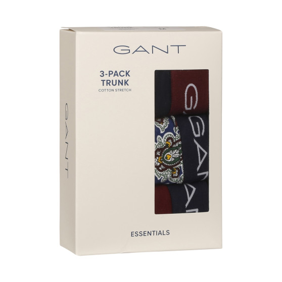 3PACK Gant miesten bokserit moniväriset shortsit moniväriset (902333063-418)