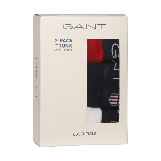 3PACK Gant miesten bokserit moniväriset shortsit moniväriset (902333083-618)