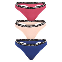 3PACK Gianvaglia naisten stringit moniväriset (820)