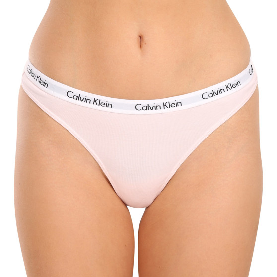 Calvin Klein Naisten stringit vaaleanpunainen (D1617A-2NT)