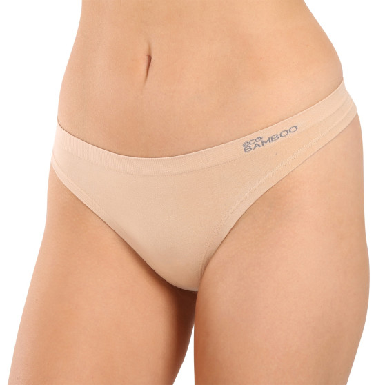 Gina Naisten stringit bambu beige (05013)