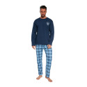 Cornette Miesten pyjama Aviation blue (124/242)