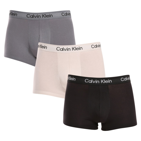 3PACK Calvin Klein miesten bokserit moniväriset shortsit moniväriset (NB3709A-FZ6)