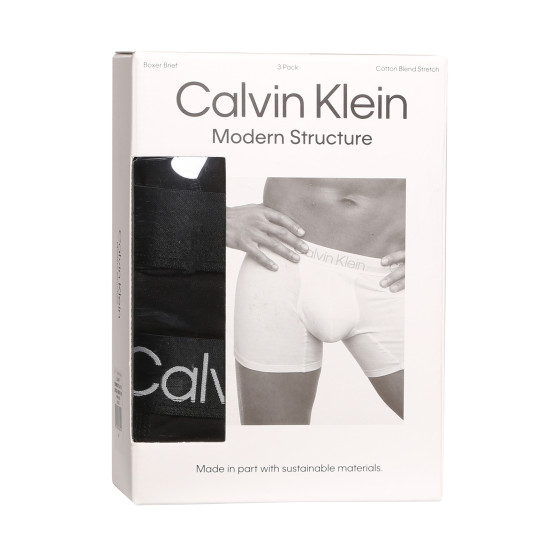 3PACK Calvin Klein miesten bokserit mustat (NB2971A-7VI)