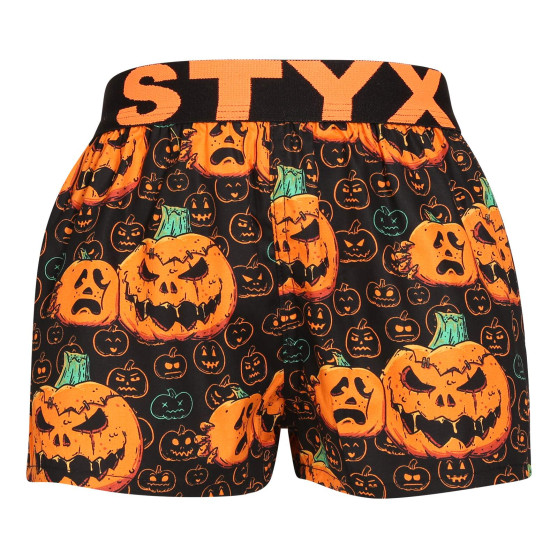 Styx Lapset bokserishortsit taide urheilu kumi Halloween kurpitsa (BJ1755)