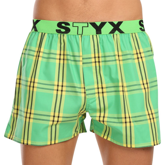 3PACK Styx miesten bokserishortsit urheilu elastinen monivärinen monivärinen (3B11123)