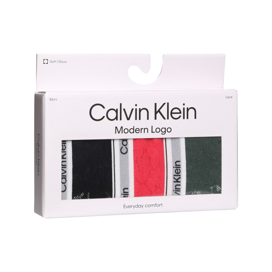 3PACK Calvin Klein naisten pikkuhousut moniväriset (QD5069E-GP6)