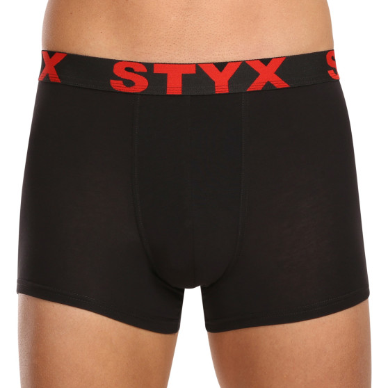 10PACK Styx miesten bokserit shortsit urheilu elastinen musta (10G9601)