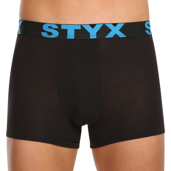 10PACK Styx miesten bokserit shortsit urheilu elastinen musta (10G9601)